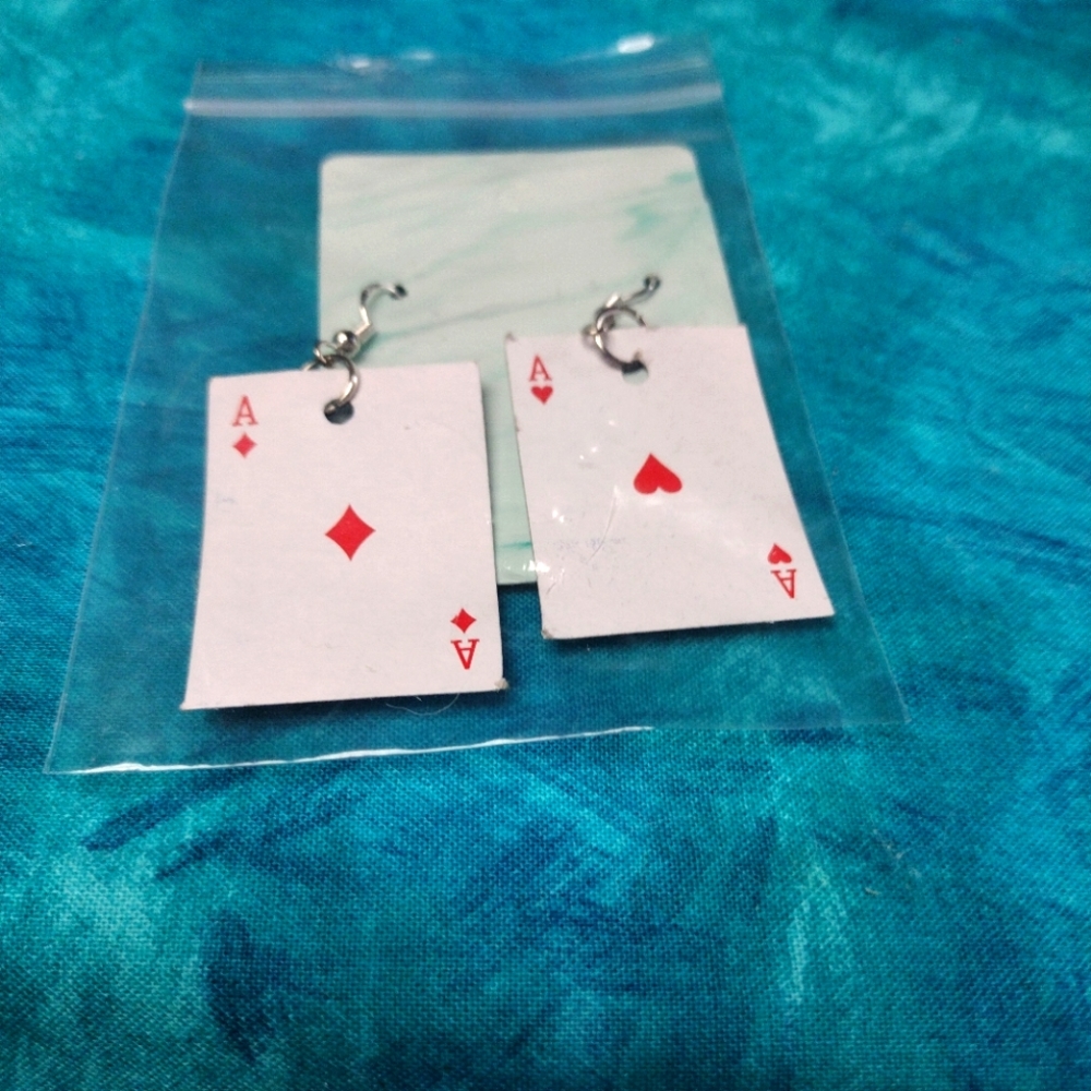 Playing Card Earrings